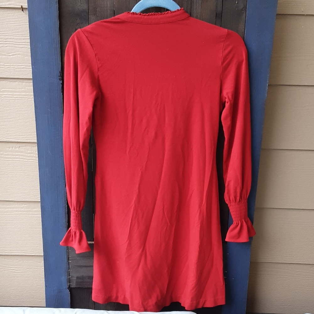 Ralph Lauren red ruffle dress size M. - Picture 3 of 3